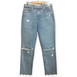 Reformation Blue Distressed Women Jeans Size 27